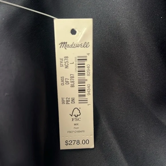 Madewell Sherpa Teddy Coat size L new - Picture 9 of 14